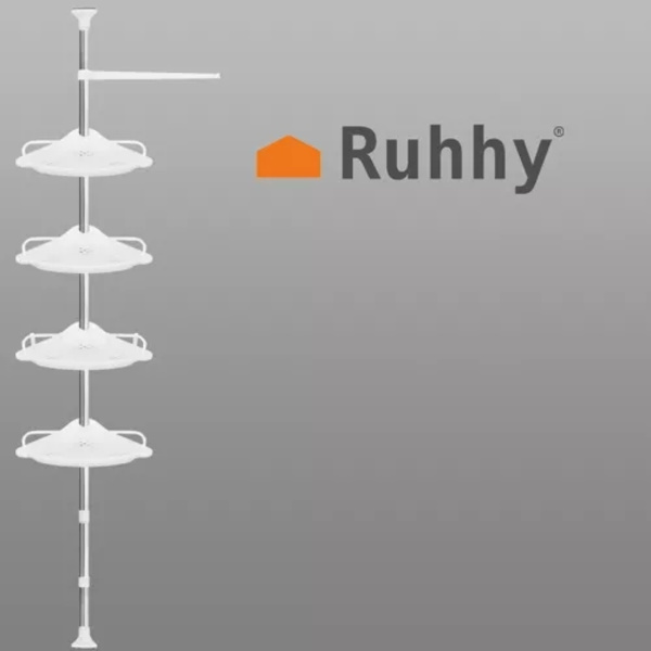 Duschhylla Hörn Justerbar / Badrumshyllan - 4 hyllplan YY 1410