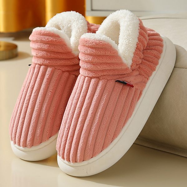 Miesten ja naisten talvi-tossut, lämpimät tossut, lämpimät ja mukavat pilvimäiset tossut miehille ja naisille, liukumattomat tossut sisä- ja ulkokäyttöön Pink 36-37