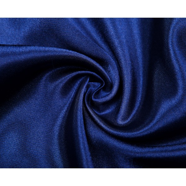 Herre Satin Pyjamas Boxershorts med Elastisk Talje Blå Blue L