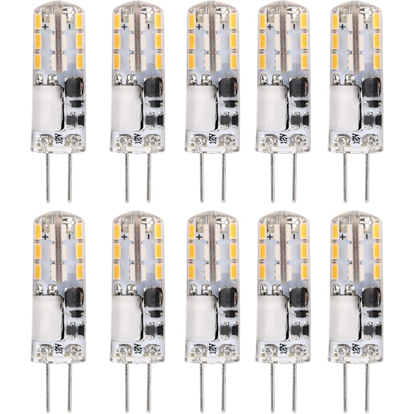 G4 LED-lampor Dimbar J-C Bi-Pin Sockel Ljuskällor 1.2W AC/DC 12V