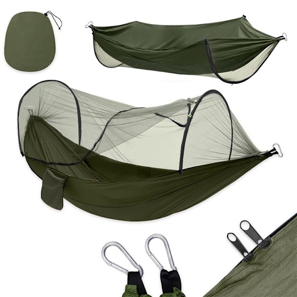 Hammock with Mosquito Net Green