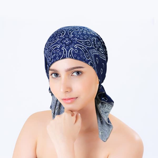Stiler av turbanhatter, turbanhodeplagg blue