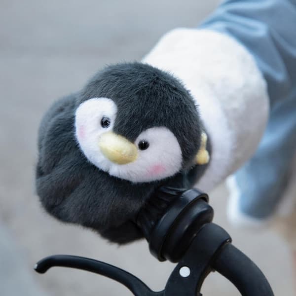 Plysch Capybara Vantar, Vintervantar Capybara Plysch | Vantar för kallt väder, Vindtäta cykelvantar, Körning penguin