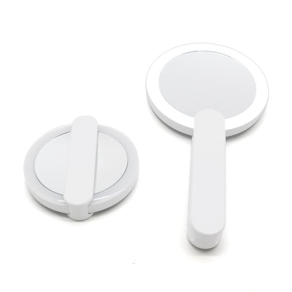 Lommespeil med LED-belysning - USB White