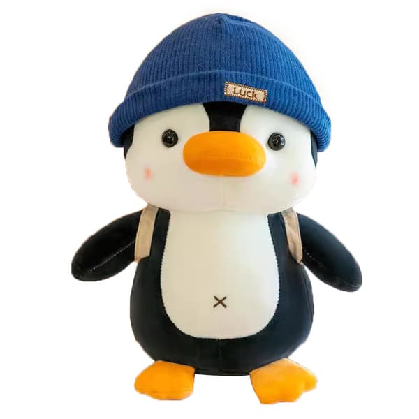 Suloinen matkapingviinipehmolelu/pingviinityyny Blue