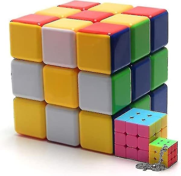 Giant 3x3 Speed Cube, Stor 3x3 Cube Puslespil Legetøj (7 tommer) Matte finish