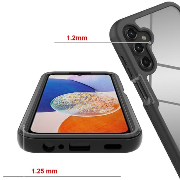 Tech-Protect Galaxy A15 4G/5G Kotelo 360 Defense Musta