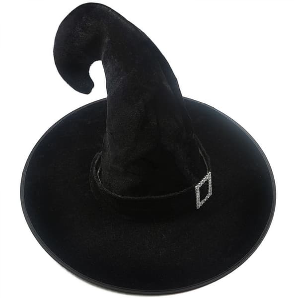 Halloween heksehat troldmand mænd kvinder sort kostume cospl