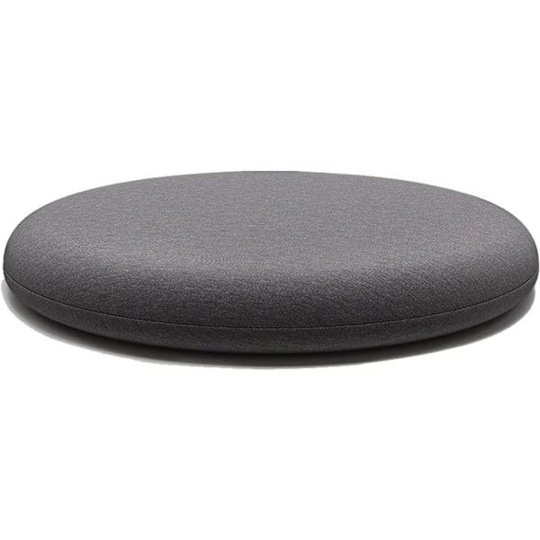 Tjock rund stolsdyna, avtagbar trädgårdsstolsdyna, inomhus utomhus stolsdyna med minnesskum, tvättbar 30 cm antracit, A