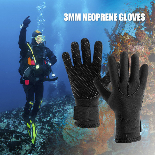 3 mm Neopren Vandtætte Handsker Varme Dykkerhandsker Vinter Surfhandsker Varme Skridsikre Handsker til Harpunfiskeri Svømning Rafting Kajak