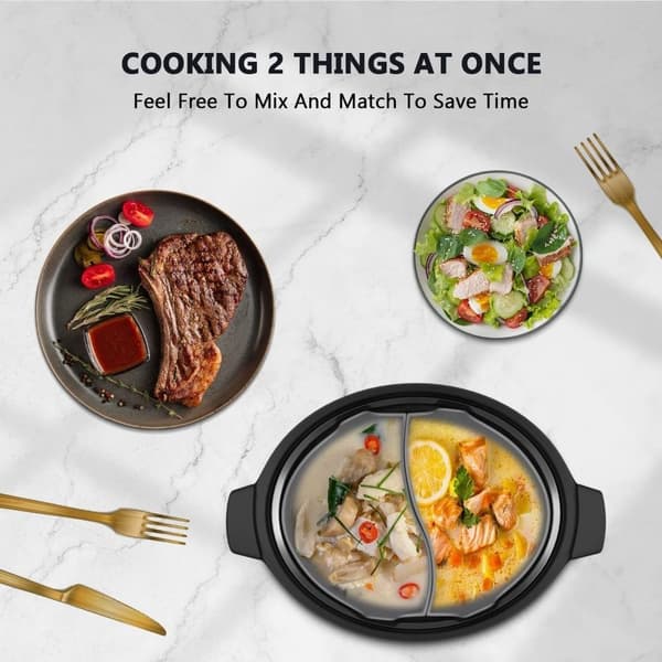 Grå Slow Cooker-liners Passar Crockpot 6-8 QT, Återanvändbara Crock Pot-liners