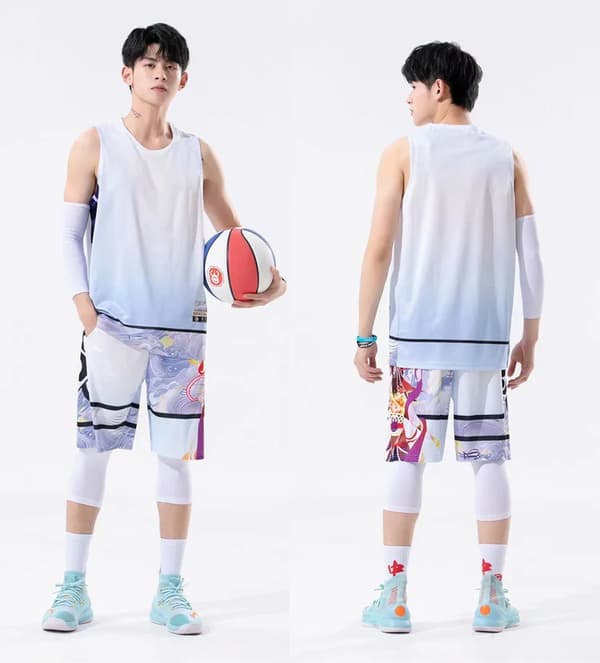 Nya sport- och basketshorts som andas azurblått Azure S