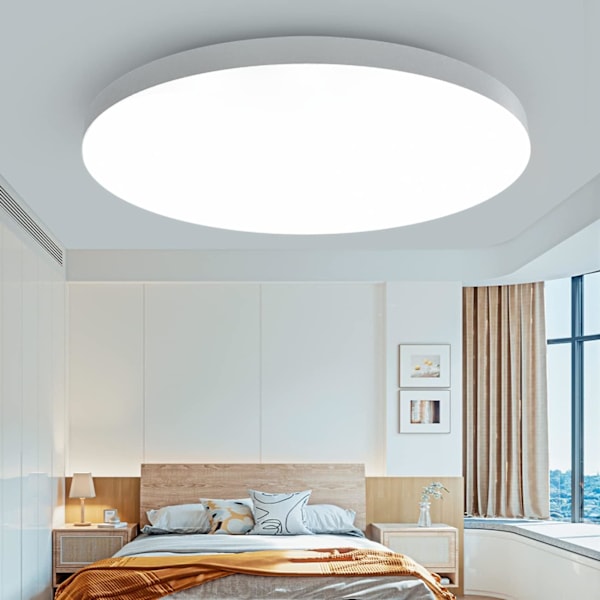Moderni LED-kattovalaisin, 18W olohuoneen kattovalaisin 6000K kylmä valkoinen 1700K pyöreä kylpyhuoneen kattovalaisin lasten/aikuisten makuuhuoneeseen