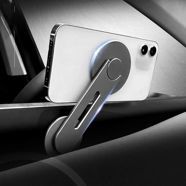 til Tesla telefonholder til Tesla Model 3/Y magnetisk telefonholder Magsafe telefonmontering passer til Tesla Model Y/3 tilbehør 202 Gray