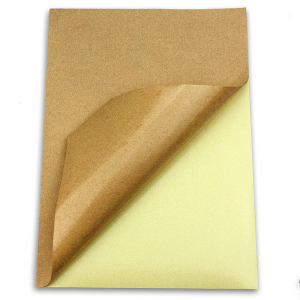 50 ark A4 självhäftande kraftpapper, utskrivbart kraftpapper