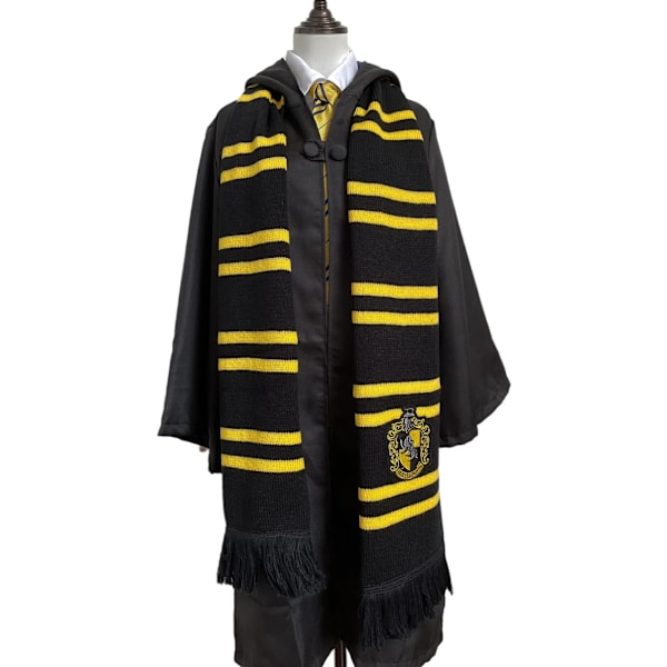 NYTT Harry Potter Skjerf Varmt Tykt Slytherin Hogwarts College Badge Ravenclaw Hermine Gryffindor Dusk Skjerf Tilbehør Gaver Black