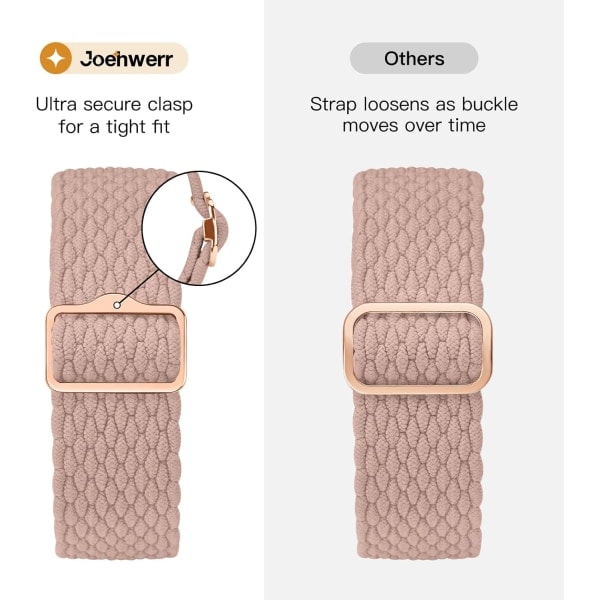 Skridsikker flettet rem 3-pak kompatibel med Apple Watch-armbånd justerbar elastisk udskiftningsrem til iWatch Ultra SE 9 8 7 6 5 4 3 2 1