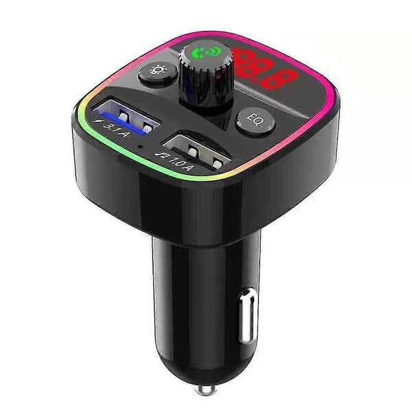 Bluetooth 5.0 Trådløs FM-senderadapter til bil 2USB PD-oplader Håndfri ZD.16 q3