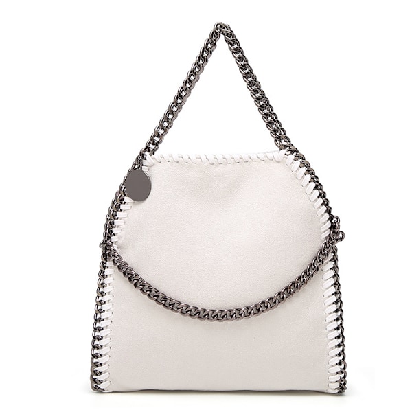 Dame Crossbody Vesker Mote Skulderveske Kjedeveske Mote Bærbar Kjedevevd Håndveske black