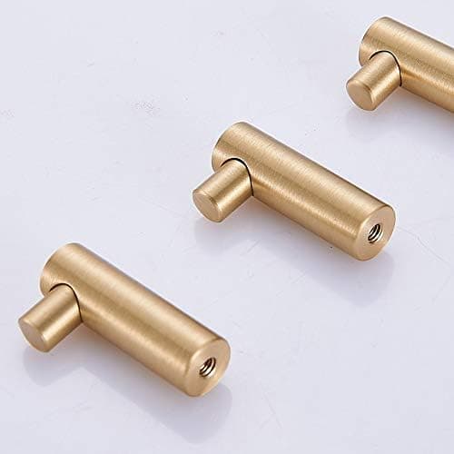 38mm x 12mm Harjattu Messinki Seinäkoukku, Kylpyhuoneen Kullattu Pyyheteline