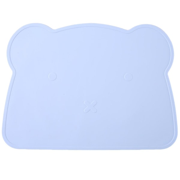 Thick Placemat Cute Bear Shape Silicone Placemat Heat Insulation Anti-Slip Easy to Clean Table Mat f