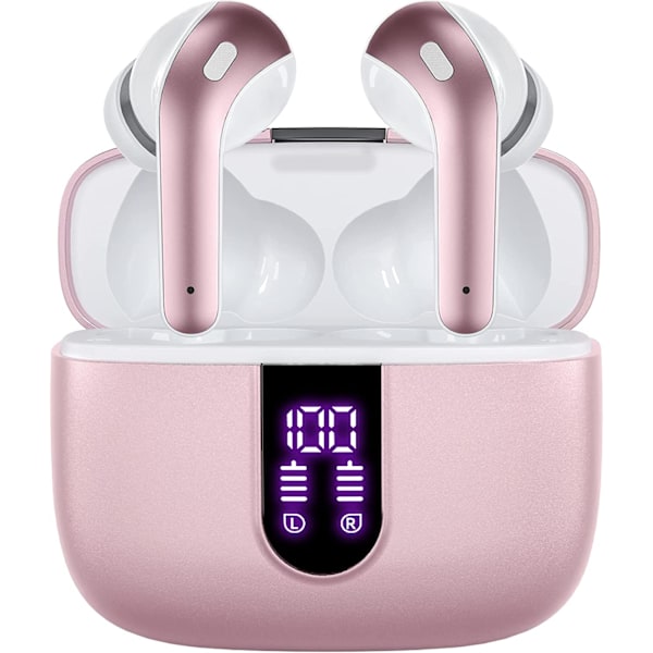 Wireless Headphones with Microphone and Touch Control Pink