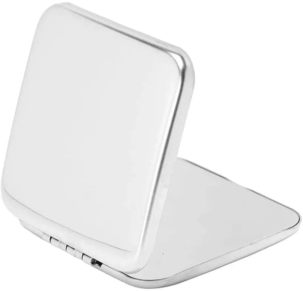 Rustfritt Stål Ultra Slim Speil Camping Speil Firkantet Square