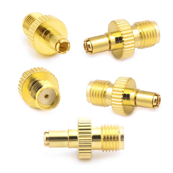 5 st SMA hona till TS9 hane RF-kontakt koaxialadapter rak guldpläterad