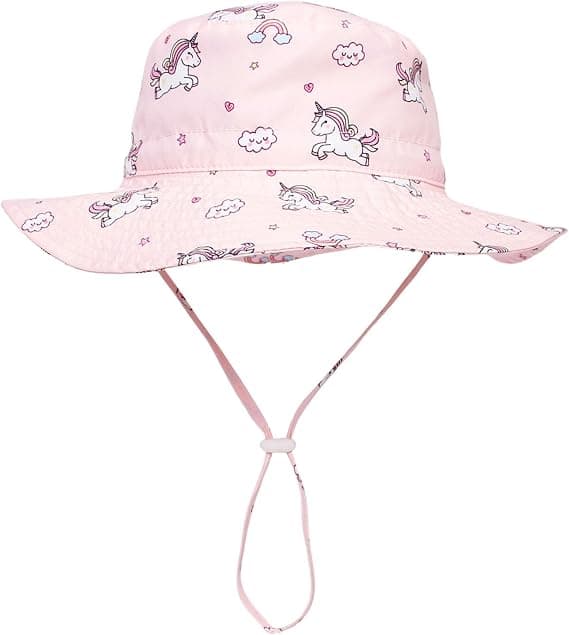 Justerbar solhatt med bøtteform for baby og barn solbeskyttelse strandhatt for småbarn gutter jenter #8 M