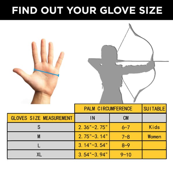 Buehanske Fingertab Tilbehør - Skinn hansker for Recurve XL