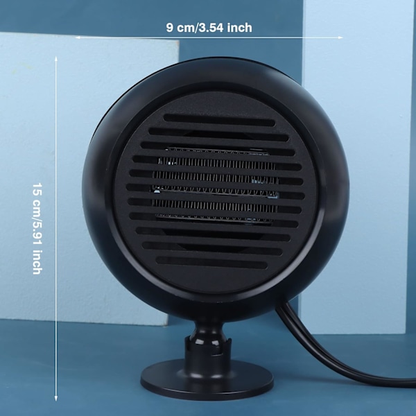 180W 12V Bilrudevarmer Plug-in Anti-Dug Bilventilator Bilrude