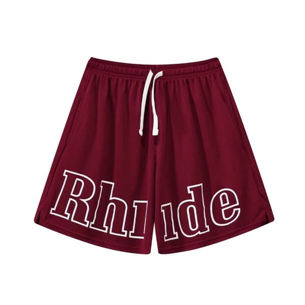Basketshorts för män Träningsbyxor Gymshorts Röd Red S