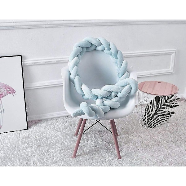 Sängkant, Babyskydd Sängorm Baby Sängskydd Vävd Kant Skydd Huvudskydd Dekoration För Spjälsäng (grå, 100cm) Grön Green 200cm