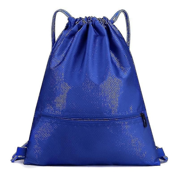 Unisex Kiristysnyörilaukku Urheilu Kuntosali Päiväreppu Uimakoulu Reppu Ranta Matka Ostoskassi Sininen Pieni Blue Small Small