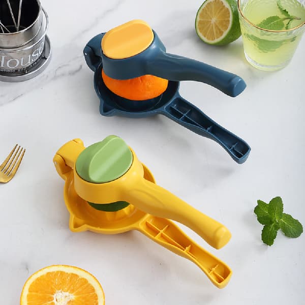 Citronpress, Manuell Handhållen Juicepress, Citrusfruktpress för Citron och Lime, Citronpress, Exprimidor de Limones blue
