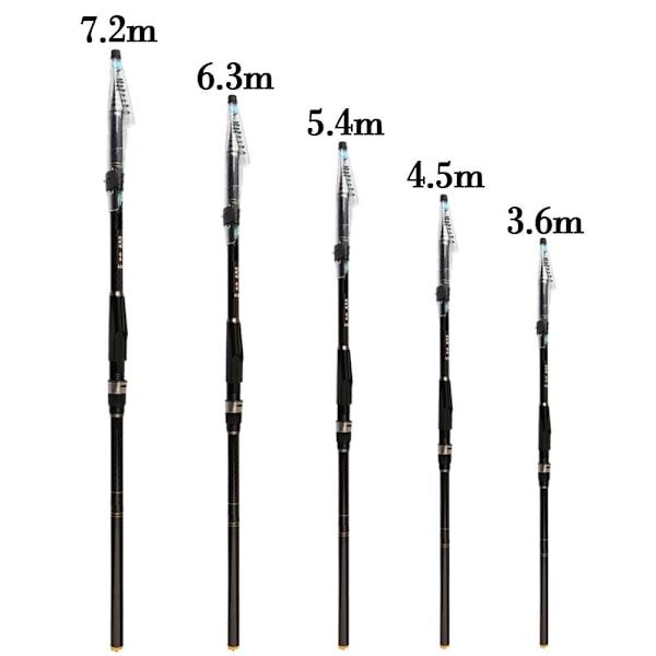 Teleskopisk fiskestang spinnstang 3.6M 3.6M 3.6m
