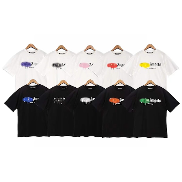 Unisex Tryckt Mode Casual Kortärmad Bomull style8 style8 L