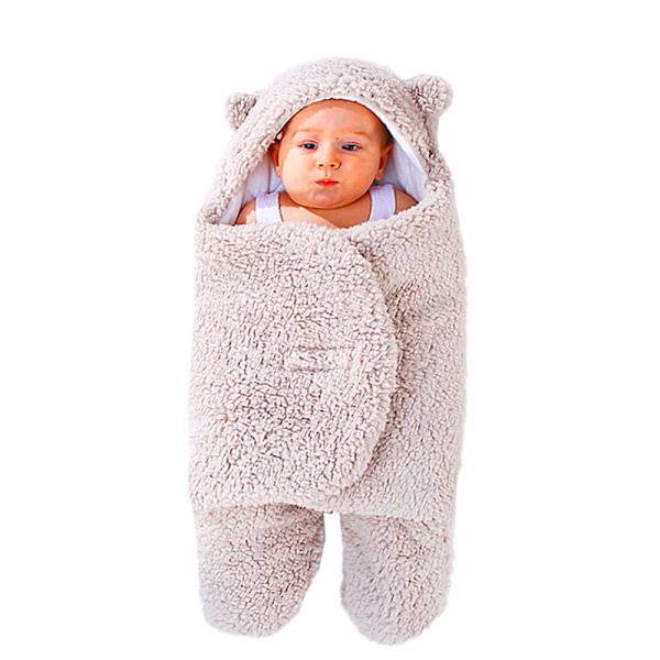 Söt Nyfödd Baby Filt Plysch Filtar