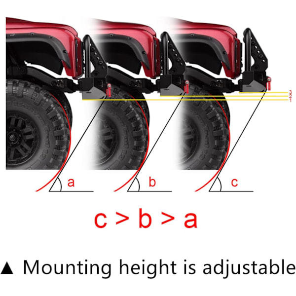 RCBumperMetalFrontBumpermedKrogtilTrailerTil1:10R.C.CrawlerTraxxasTRX4DefenderAxialSCX10SCX10II9004690047(Sort)