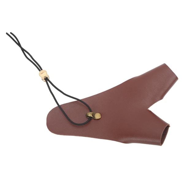 Bågskytte Handskydd PU Läder Justerbart Skytte Handskydd Handske för Traditionell Utomhus Bågskytte Brun 0.1