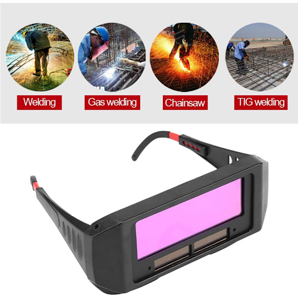Svetsglasögon, Svetsmask Sol Auto Mörkare Svetsning Automatiskt Ögonskydd Glasögon Säkerhetslinser