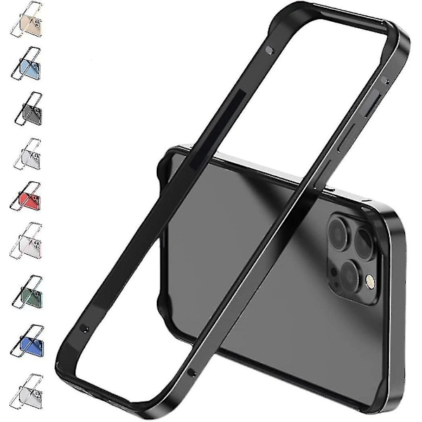 Aluminiumsramme Metall Bumper Ramme Deksel Kompatibel iPhone 14 Pro Max/14 Pro/14 Plus Med Hevet Kantbeskyttelse