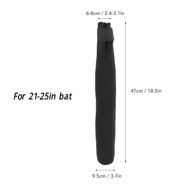Neopren baseballslagträskydd, vattentätt, med krokdesign, kardborreband, hållbar baseballslagträstillbehör