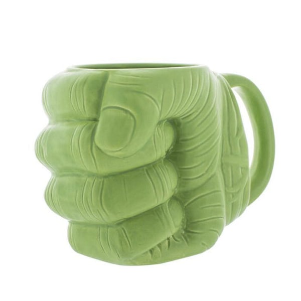 600ml Infinitely Good Heminredning Center Hulk Näve Formad 3D Keramisk Kaffemugg Tecknad Kopp