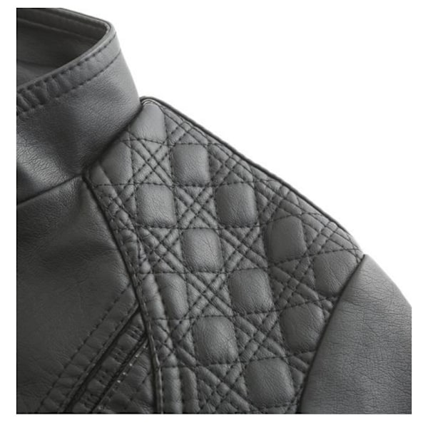 Fuskekopperjakker for kvinner, motorsykkeljakke svart black XXXL