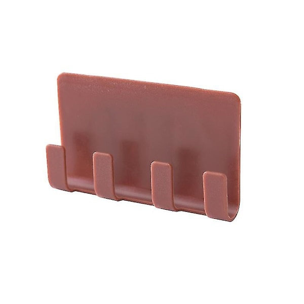 Multifunktionel Telefon Opladningsdock Holder i Plastik med Barbermaskine Håndklæde Krog Beslag red wine