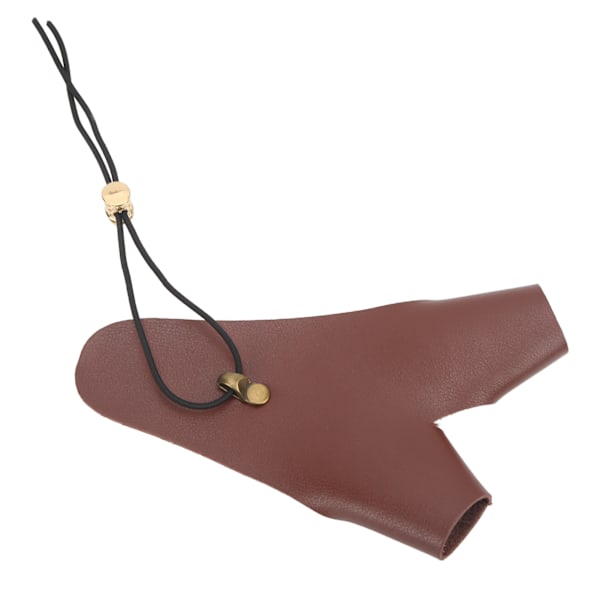Bågskytte Handskydd PU Läder Justerbart Skytte Handskydd Handske för Traditionell Utomhus Bågskytte Brun 0.1