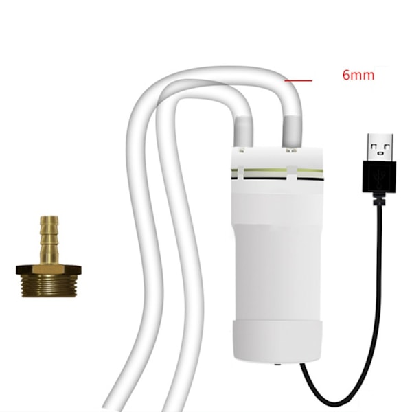 5V2A USB mini vattenpump med slang 4L/min Självsugande pump USB-ström Högeffektiv vattenpump 3 meters 0.28