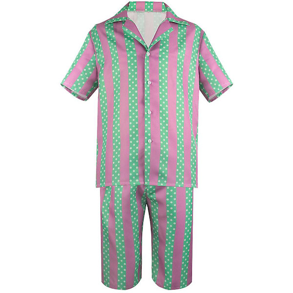 2023 Barbie Ken Ryan Gosling Cosplay -asu Halloween Aikuisten Miesten Havaiji-paita ja Shortsit Setti L