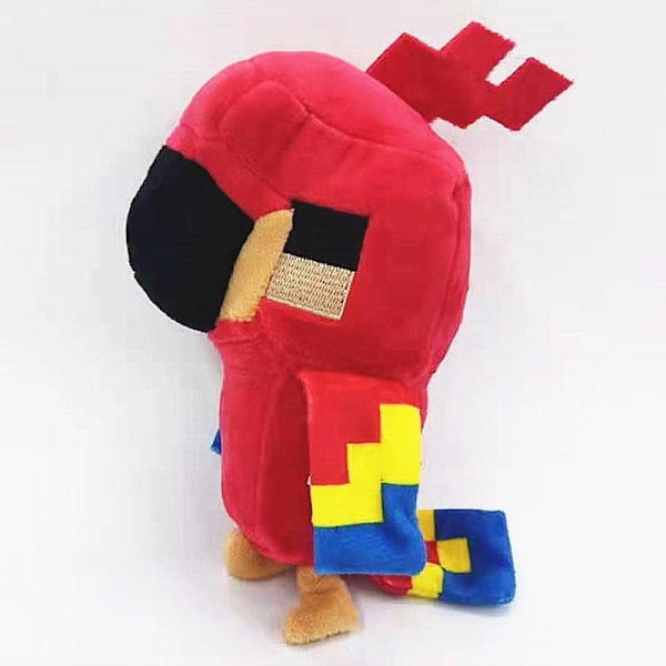 Minecraft Plysjleketøy Barnedukke Rød Papegøye 18cm - Perfekt